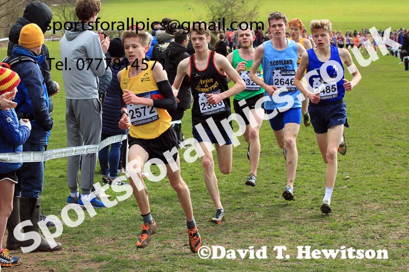 Mens Under-17s 2022 CAU Inter Counties Cross Country, Prestwold Hall, Loughborough.  Photo: David T. Hewitson/Sports for All Pics